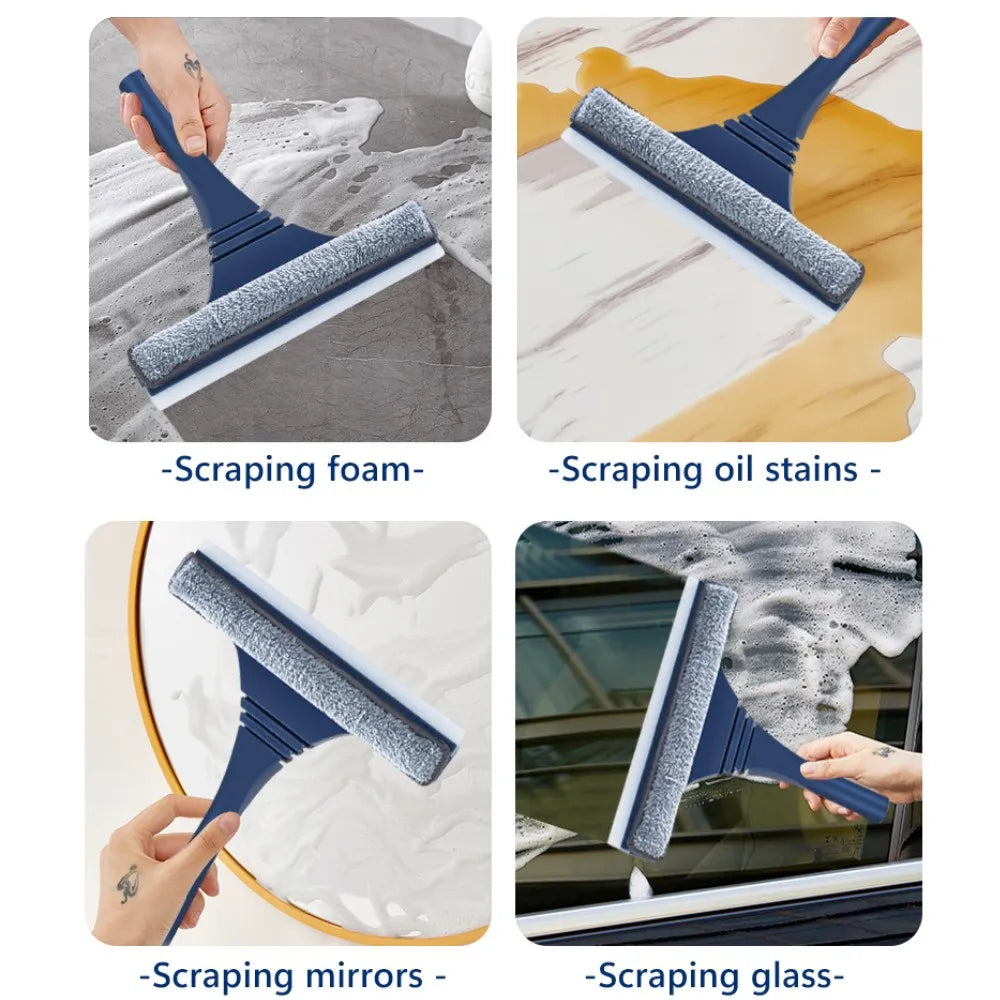 Teleskop Fensterabzieher für streifenfreie Fenster & Spiegel. Reinigt Glasflächen mühelos.
