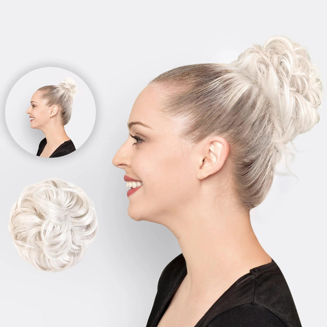 Moderner Haarschmuck: BunPop Haarverlängerung Scrunchie für voluminöse Stylings.