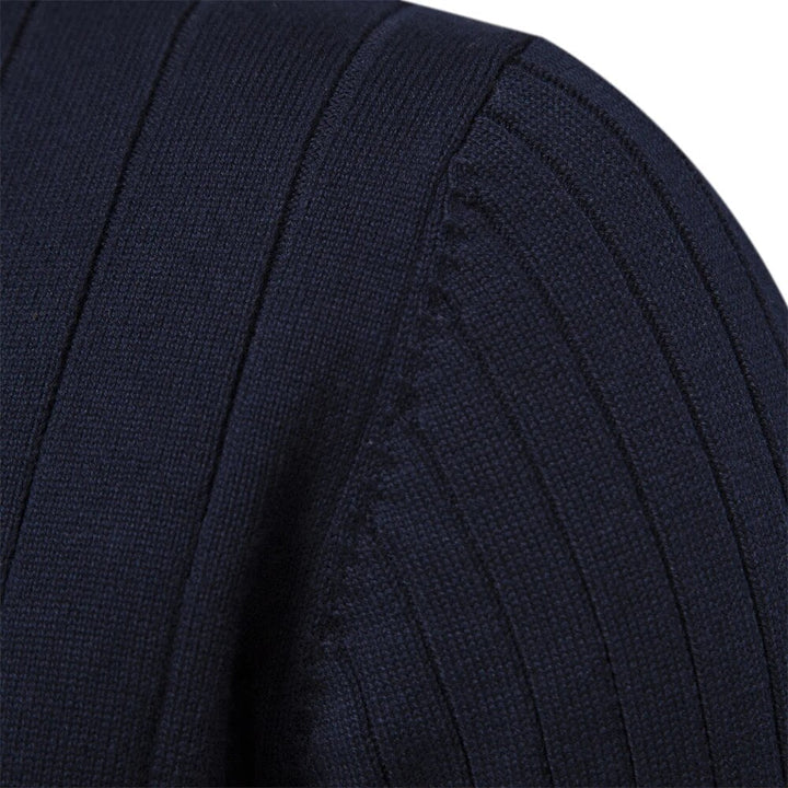 Vielseitiger Herren Ribstrick-Pullover mit Rundhals, ideal als Langarm-Strick für Alltag, Freizeit & Layering.