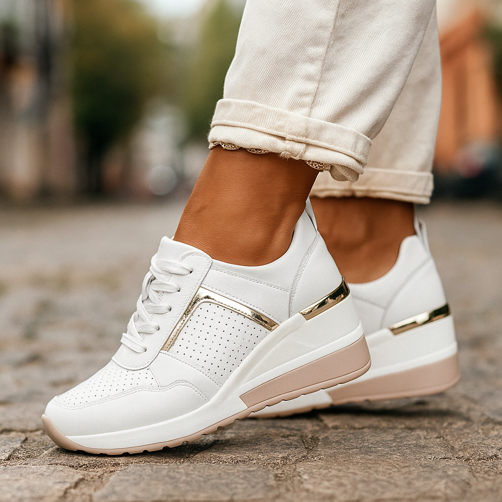 Bequeme Damen Sneaker für den Alltag in modernem Design, atmungsaktiv und leicht für optimalen Tragekomfort.