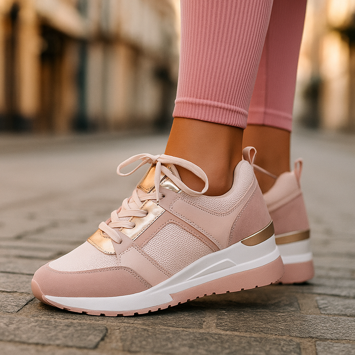 Modische Damen Freizeitschuhe, rutschfest und atmungsaktiv, ideal für Sport und Alltag.