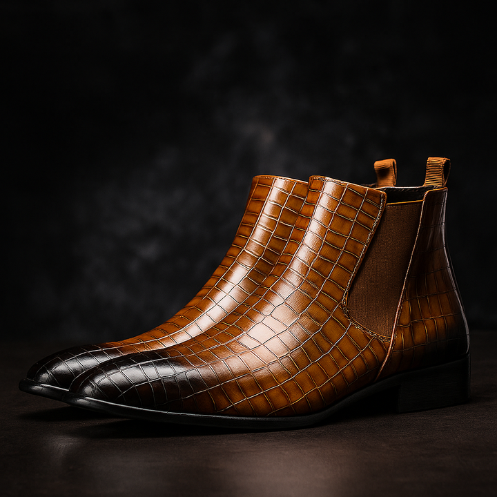Herren Chelsea Boots mit prägnanter Optik & Komfort-Innensohle für Business & Casual-Styling.