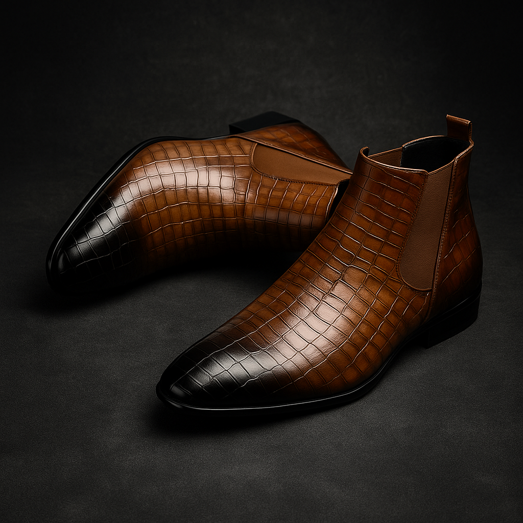 Komfortable Herren Slip-On Chelsea Boots. Ein vielseitiger Stiefel für modebewusste Männer.
