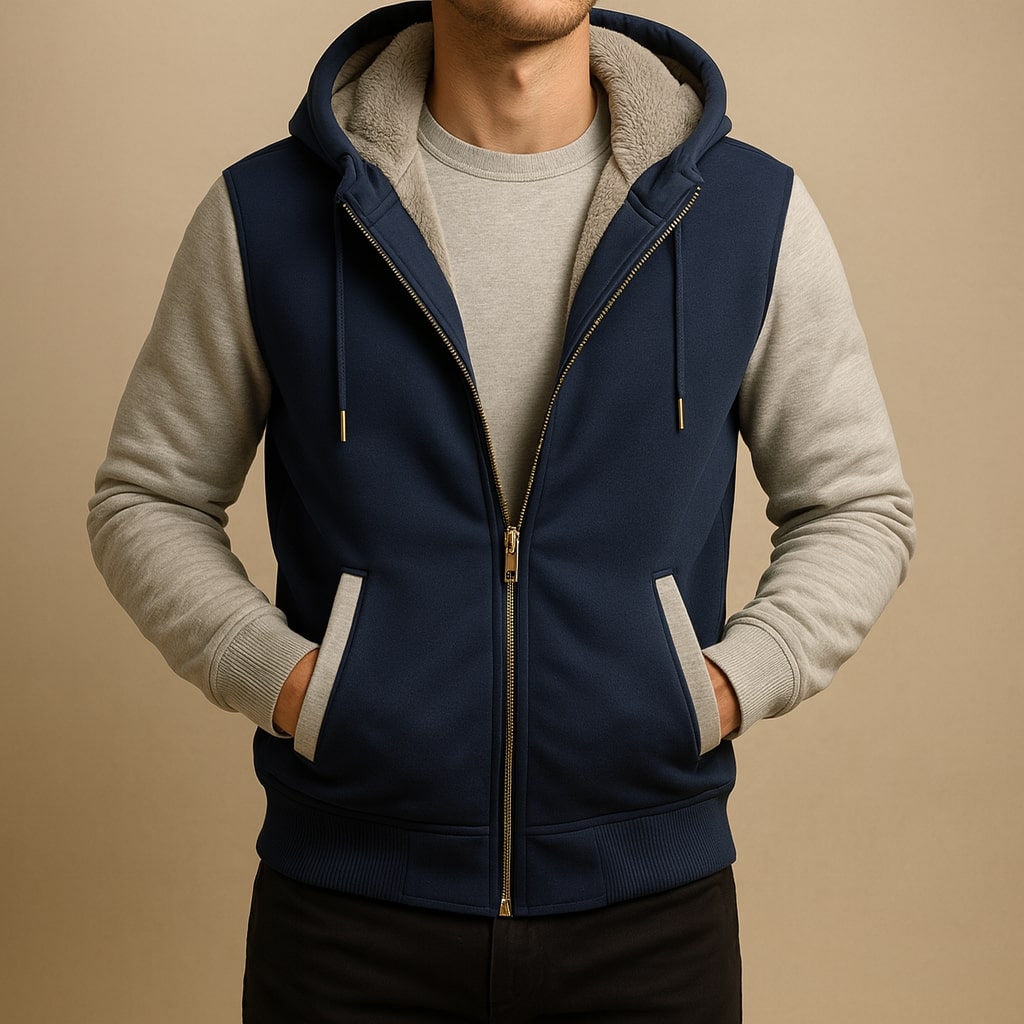 Praktische Damen Reißverschluss-Kapuzenjacke für maximalen Komfort. Warmer Hoodie für Outdoor- & Freizeitmomente.