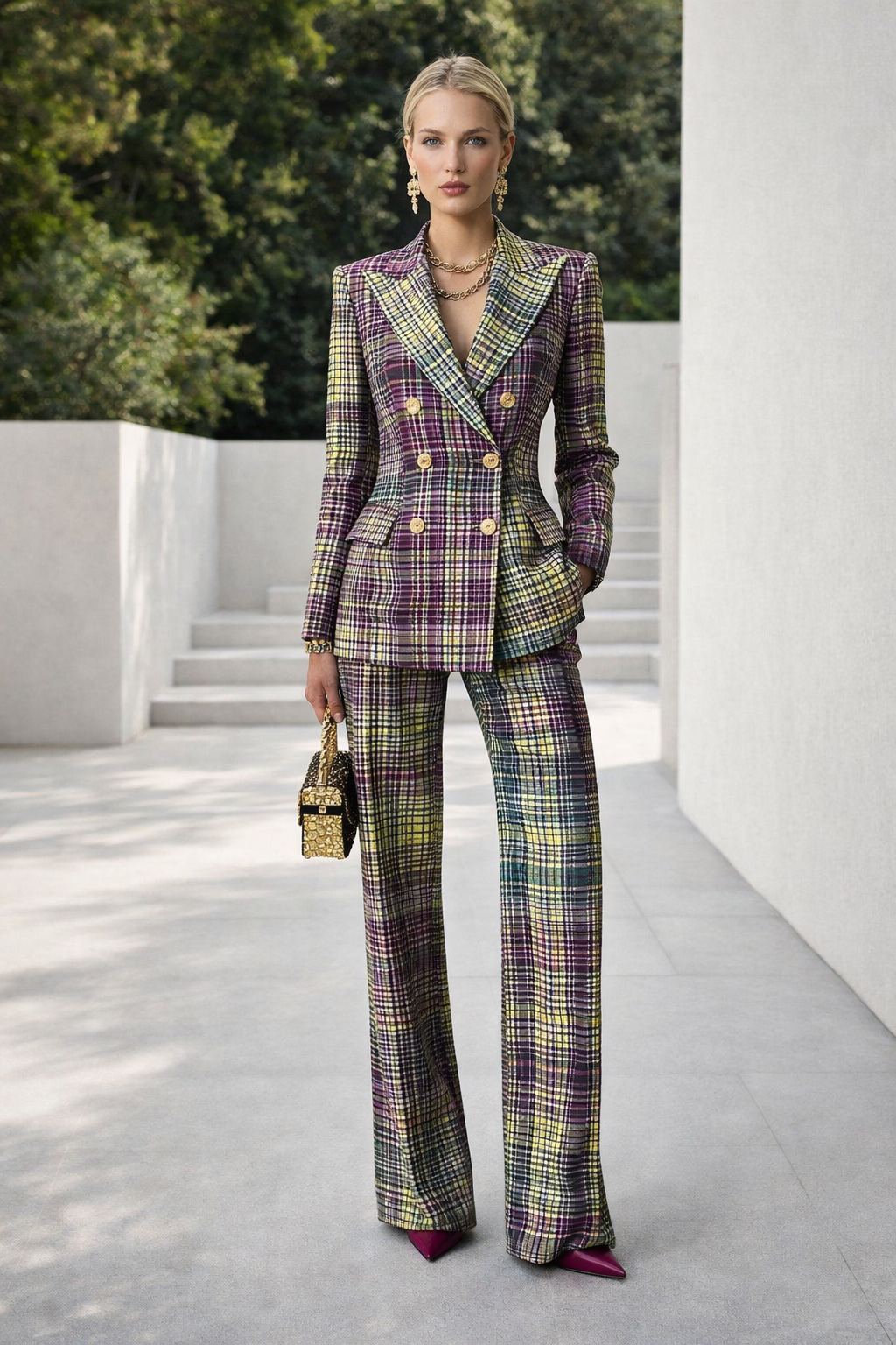 Eleganter Damenanzug Zweiteiler. Business Set mit formellem Blazer und bequemer Hose, Regular Fit.
