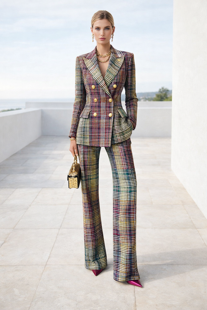 Eleganter Damen Business Anzug Zweiteiler. Blazer & Hose für Büro und Freizeit, Regular Fit.
