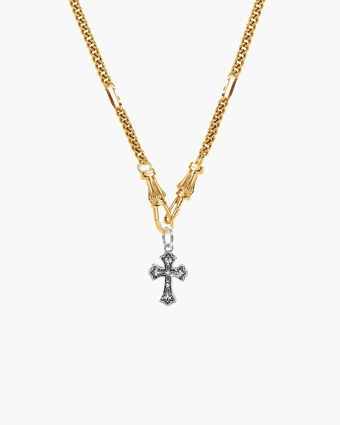 Hypoallergene Silber Halskette für Damen, aus wasserfestem Edelstahl, mit Charm Holder.