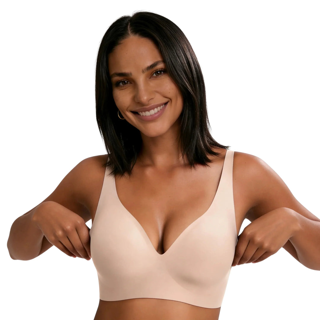 Damen Komfort BH, bügellos, Nude, für den Alltag.