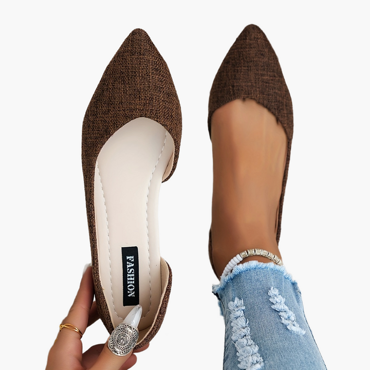 Leichte Damen Ballerinas mit spitzer Zehenpartie, komfortable Flats für Frühling, Sommer & Büro.