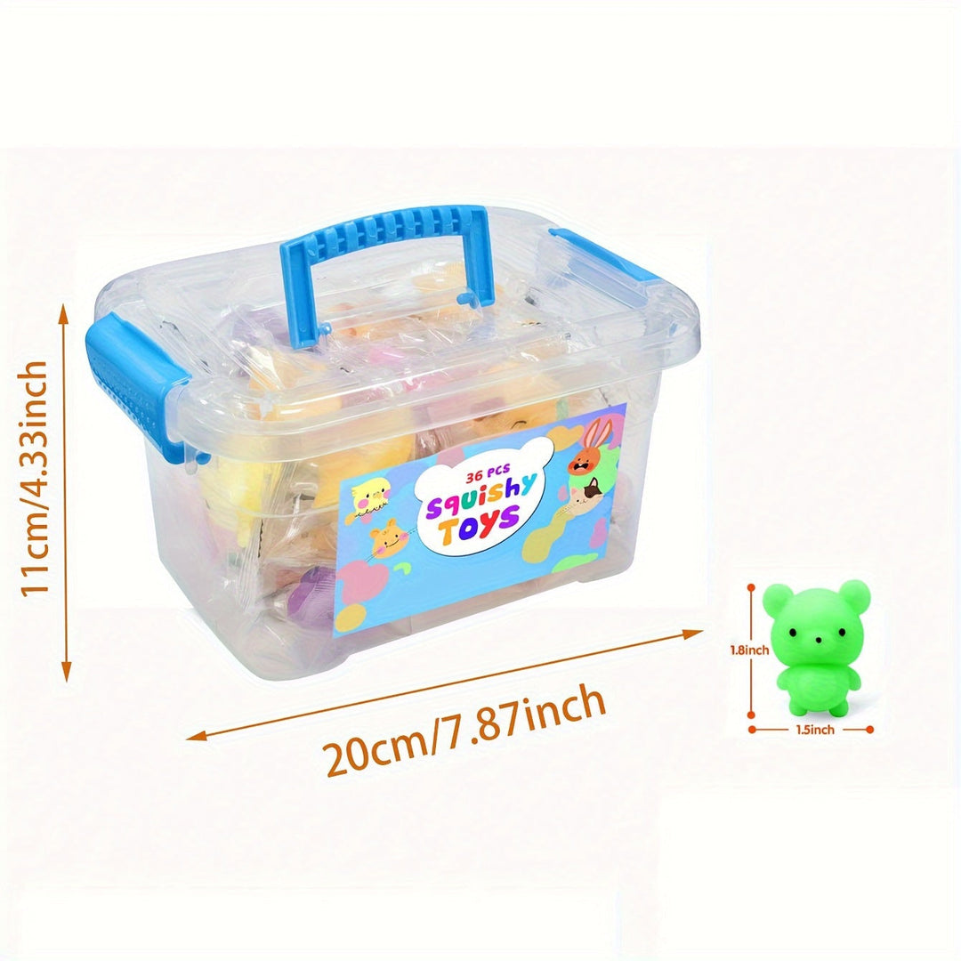 Bunte, kleine Squishy Tierfiguren aus Silikon. Perfekt als Mitbringsel & Stresskiller Spielzeug für alle Altersgruppen.