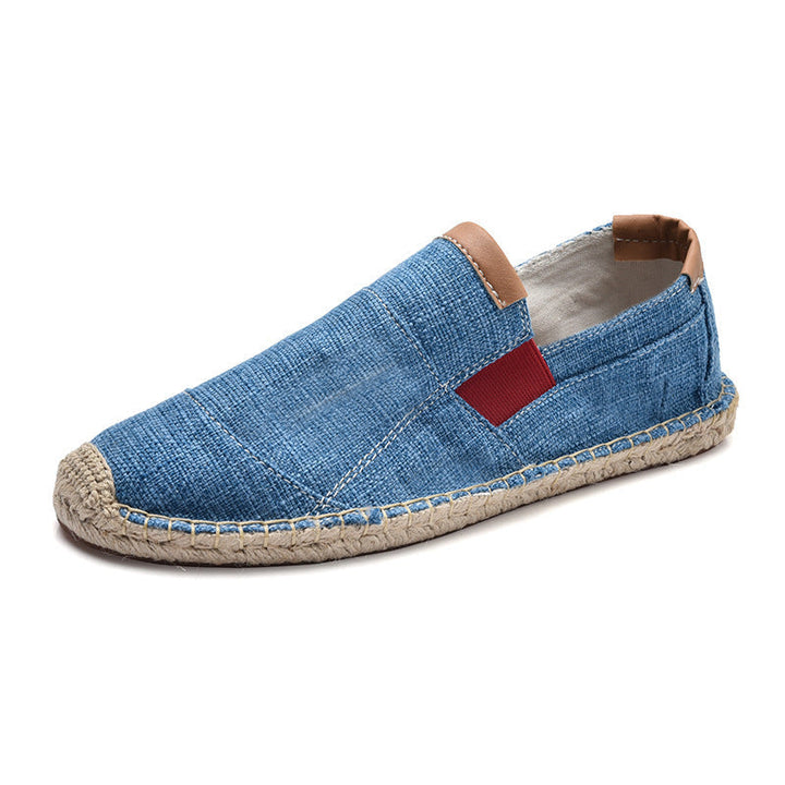 Herren Leinen Espadrilles Slipper. Atmungsaktive, leichte Alltagsschuhe für Männer, ideal für Frühling & Sommer.
