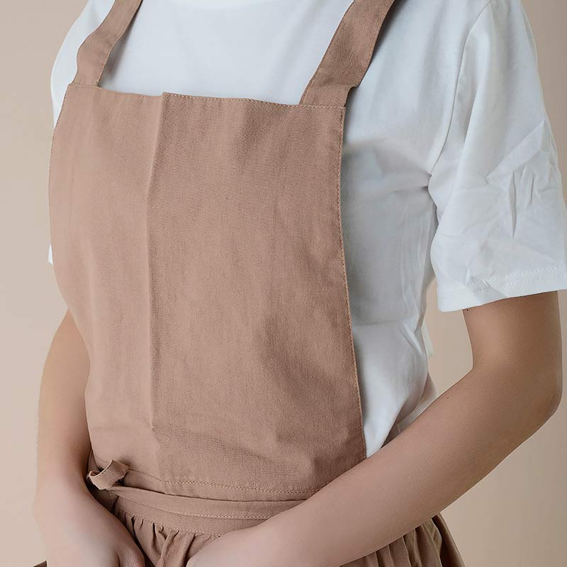 Langlebige Unisex-Kochschürze aus reiner Baumwolle, ideal für den täglichen Gebrauch.