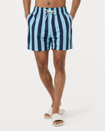Marineblau und Türkis