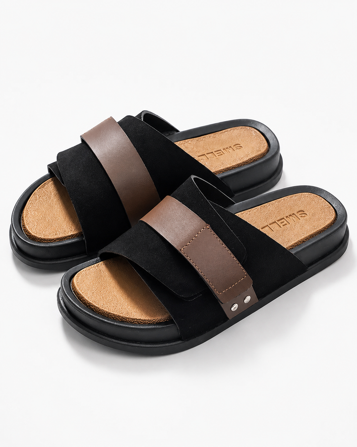 Moderne Jason Herren Sandalen mit dicker, komfortabler Sohle, optimale Komfortschuhe für Freizeit und Alltag.