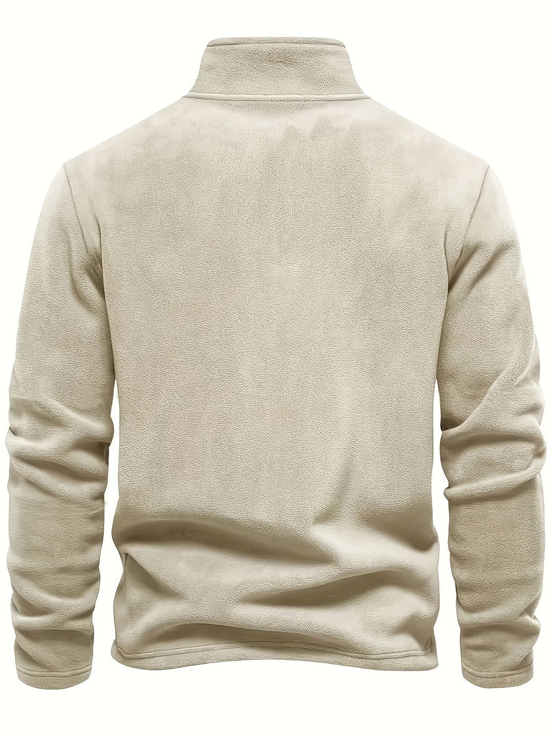 Eleganter Herren Half-Zip Sweater mit Stehkragen. Langarm-Pullover, optimal für kalte Tage und Herrenmode.