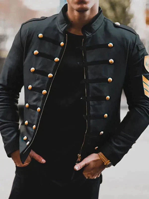 Herren Stehkragenjacke Rafael, moderner Schnitt für eleganten Casual-Business-Look. Stilvolle Übergangsjacke.