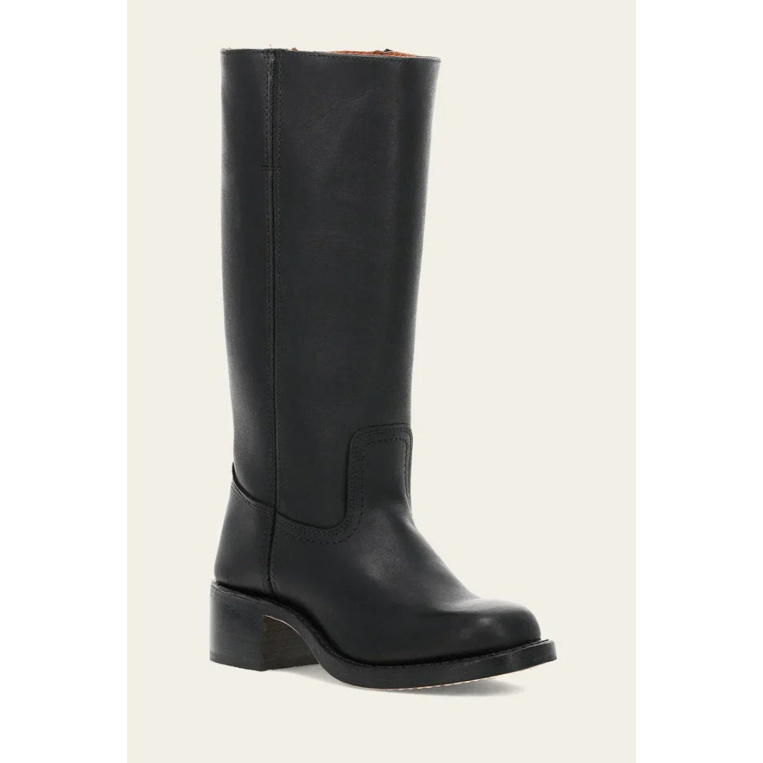 Moderne Damenstiefel "Naomi" aus Leder, wadenhohe Herbstschuhe, stilvoll und mit Reißverschluss-Details.
