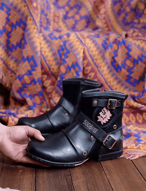 Stilvolle Herrenstiefel Elliot mit elegantem Retro-Charme; bequeme Ganzjahres-Boots für moderne Männer.