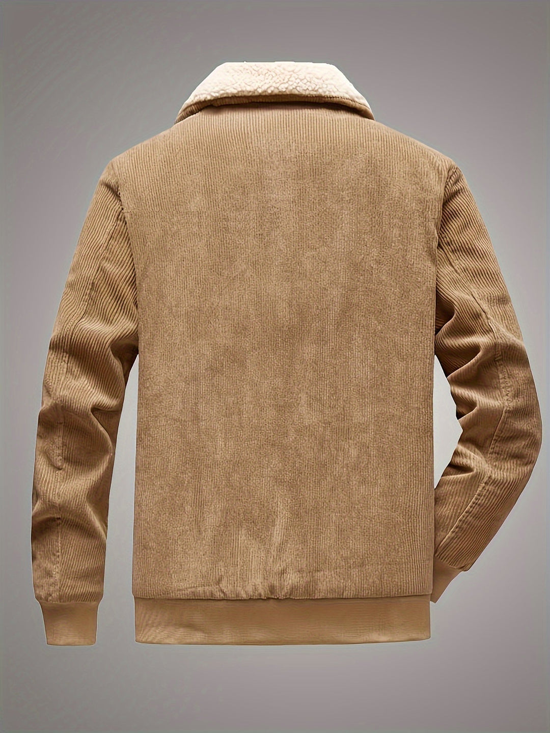 Kuschelige Herren Winterjacke, warm gefüttert, mit praktischem Reißverschluss & hohem Stehkragen.