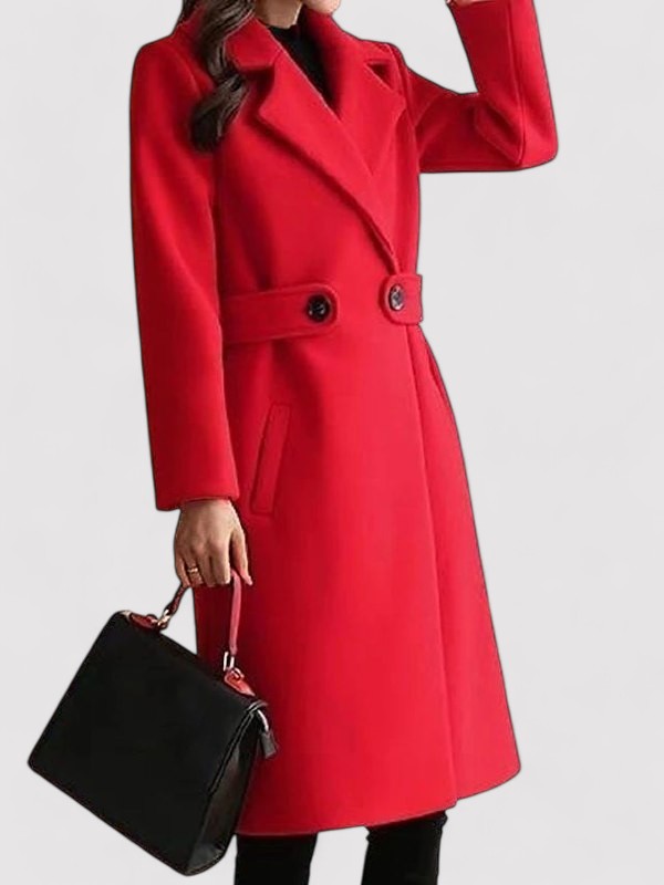 Casual Damen Wintermantel mit Gürtel, bequem & warm, vielseitige Outerwear für den Alltag.