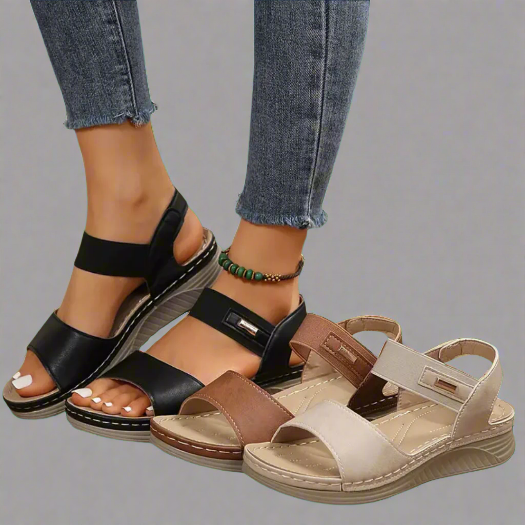 Bequeme orthopädische Sandalen für Damen, fördern Fußgesundheit, elegantes Schuhwerk für maximalen Komfort.