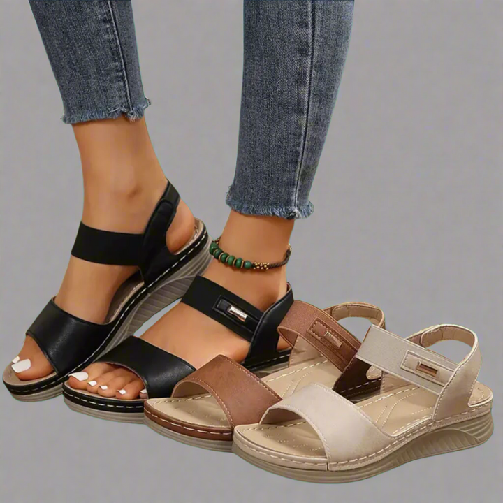 Bequeme orthopädische Sandalen für Damen, fördern Fußgesundheit, elegantes Schuhwerk für maximalen Komfort.