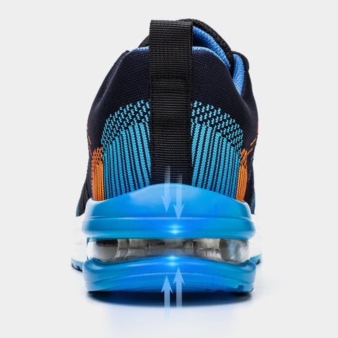 Arbeitssicherheitsschuh Orion, unisex, blau, mit Stahlkappe & durchtrittsicherer Kevlarsohle.