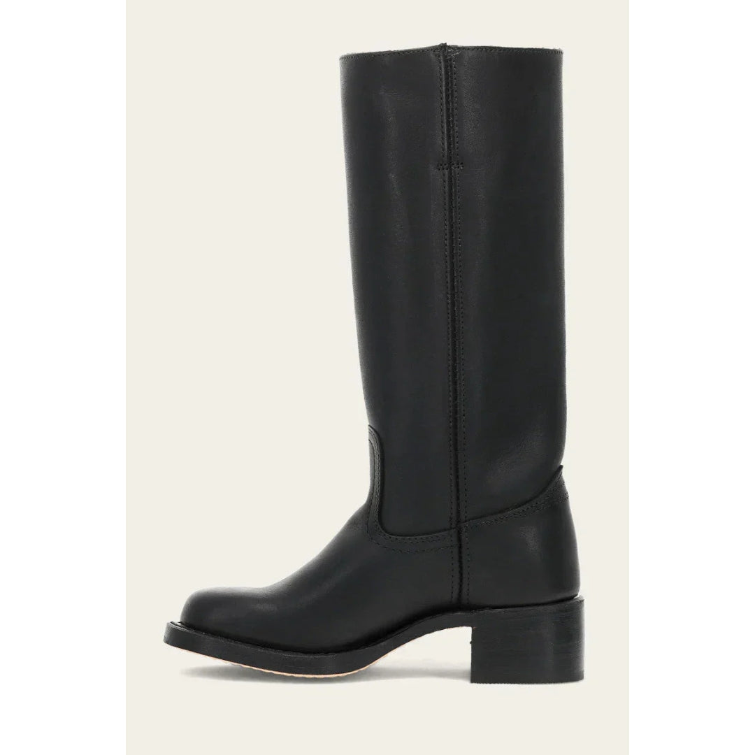Stilvolle Damen Lederstiefel "Naomi" für den Herbst, moderne, wadenhohe Stiefel mit Reißverschluss.