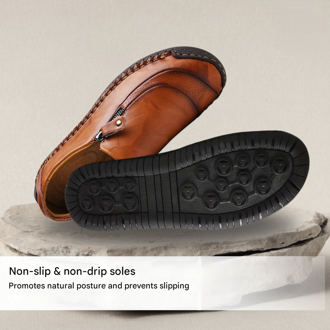 Komfortable Herren Freizeitschuhe mit Reißverschluss. Leicht anzuziehen, bieten optimalen Halt & Bequemlichkeit.