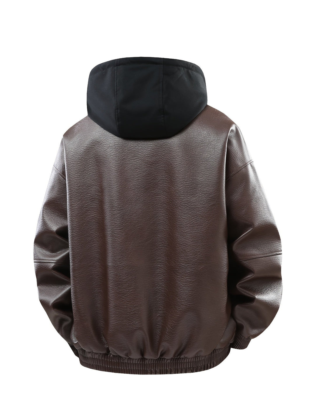 Herrenmode: Schwarze Bomberjacke mit Kapuze, glatt & bequem. Ideal als Übergangsjacke für Herbst/Winter.