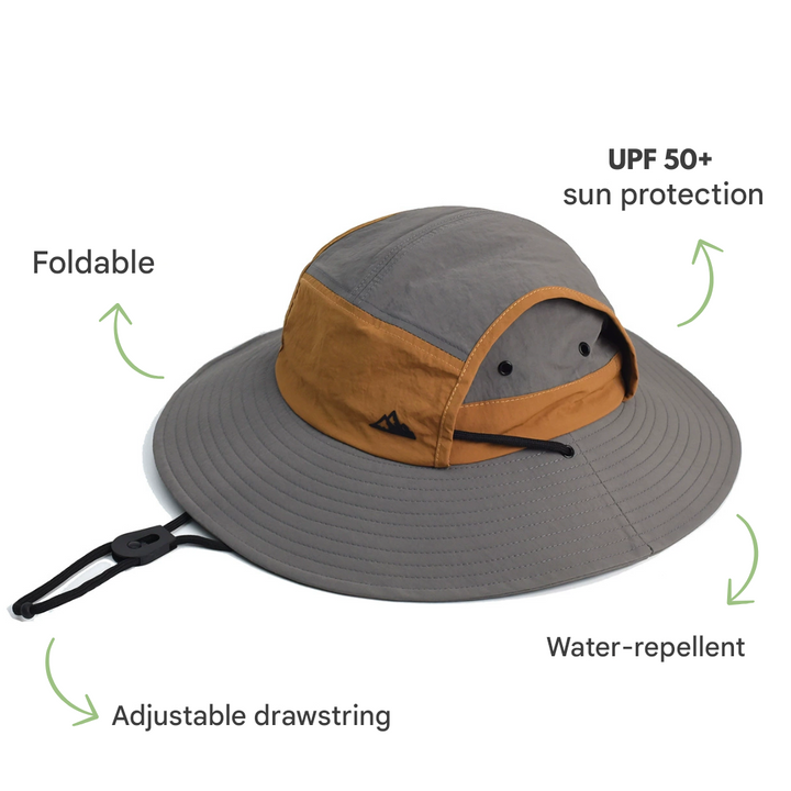 Leichter Unisex Solterra Sonnenhut, atmungsaktiv, faltbar, idealer UV-Schutz für Outdoor-Abenteuer.