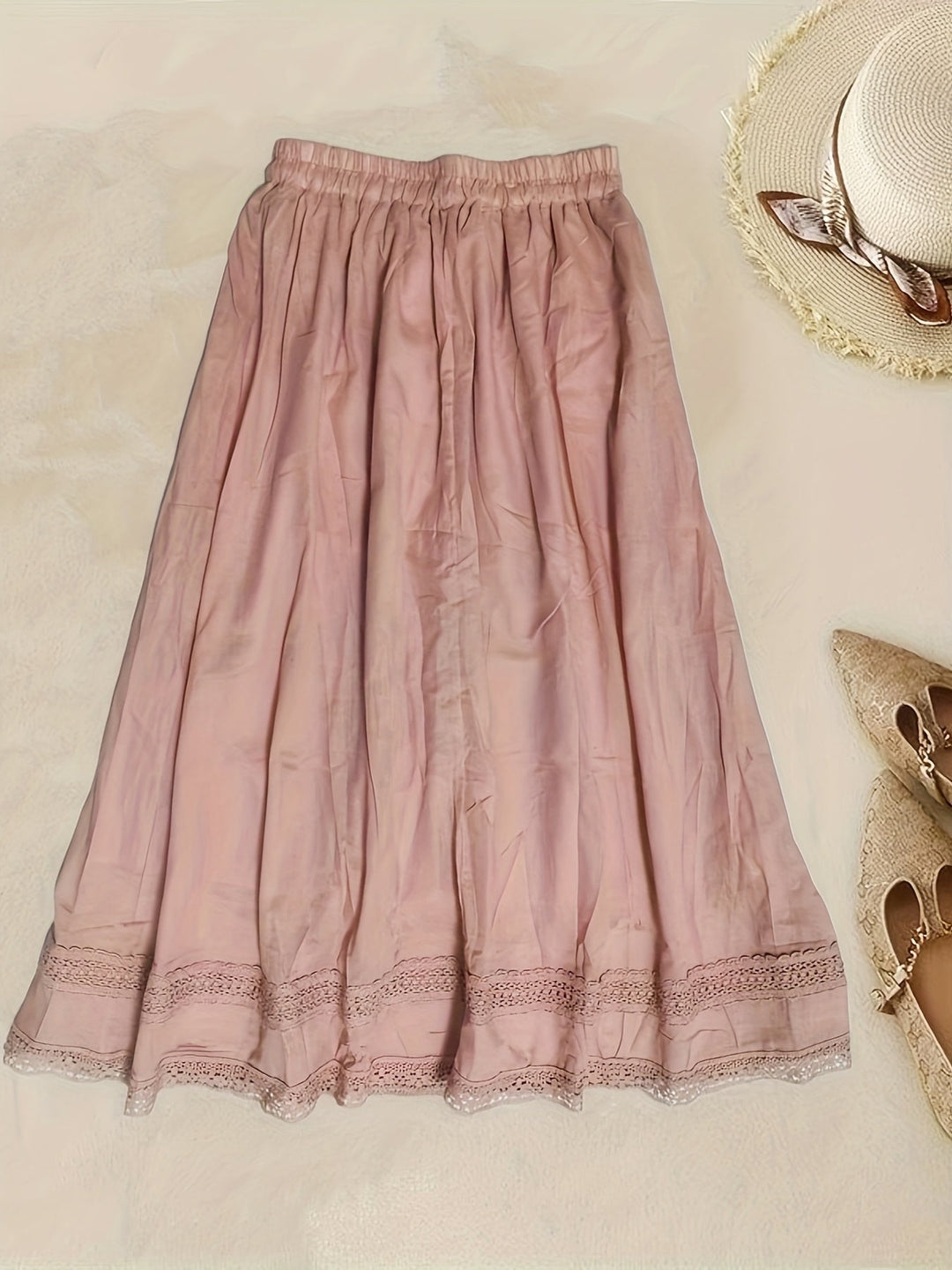 Festlicher Damen Petticoat Unterrock für Vintage-Events, Cosplay & elegante Retro-Partys in Weiß.
