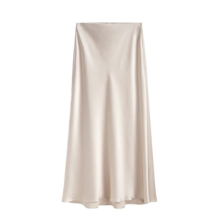 Bequemer Damen Midirock, hoher Bund, elastisch & modisch. Femininer Schlitzrock für elegante Anlässe und Freizeit.