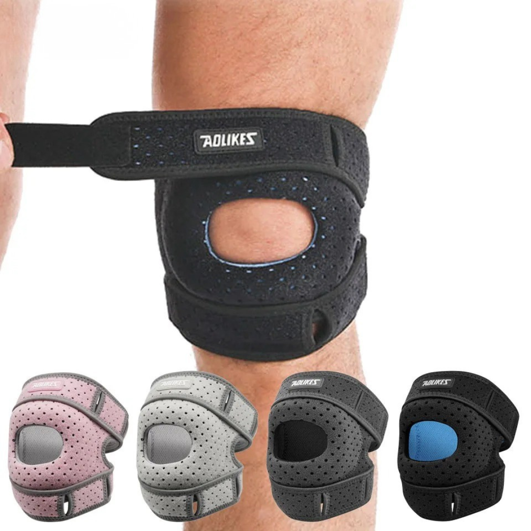 Unisex Gelenkstütze: Verstellbare Patella-Kniebandage für aktive Knieschmerzen-Linderung.