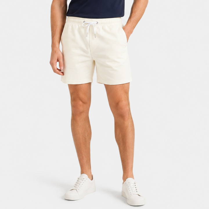 Modische Herren Aqualuxe Badeshorts, schnelltrocknend, auch als kurze Alltagshose tragbar.