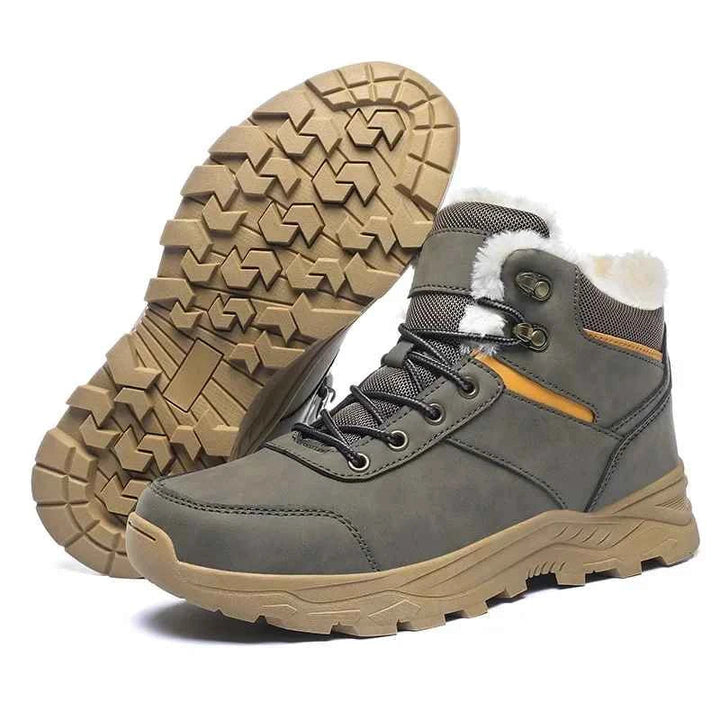 Damen Outdoor-Stiefel: Ergonomisch, warm und wasserfest, ideal für Spaziergänge im Schnee und kalte Wintertage.