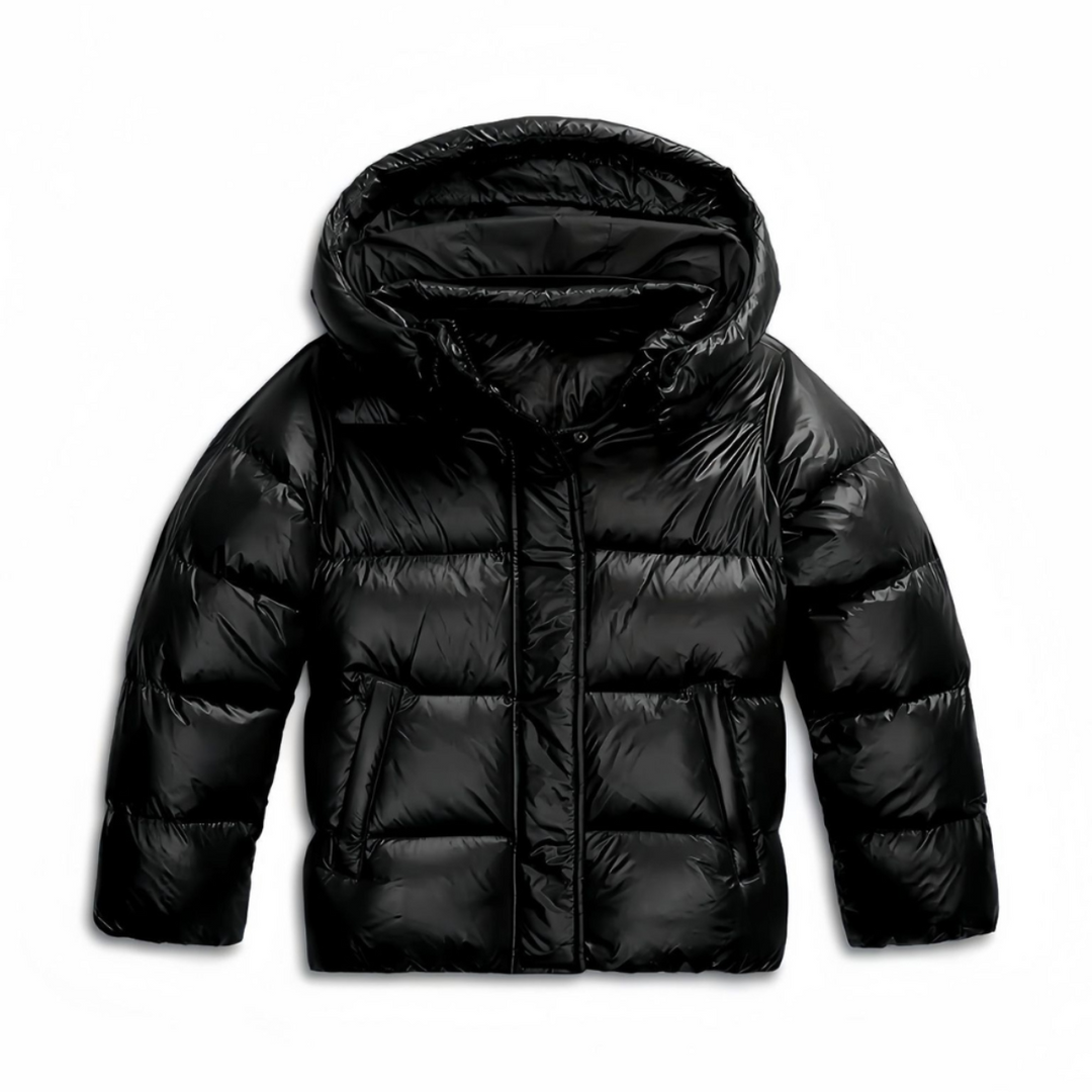 Moderne Damen Pufferjacke, ideal für Outdoor-Aktivitäten. Warme Winterjacke, bequem und stilvoll für kalte Tage.