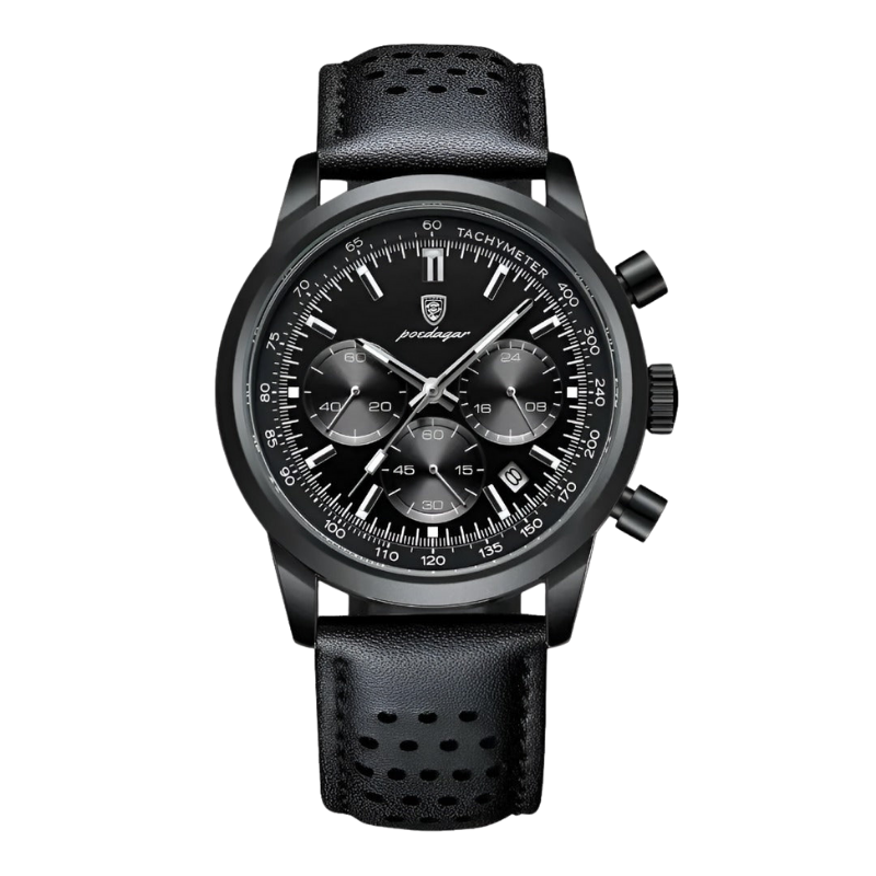 Elegante Herren Luxus Armbanduhr, wasserdicht, mit Leuchtzeigern und stilvollem Design für den Alltag.