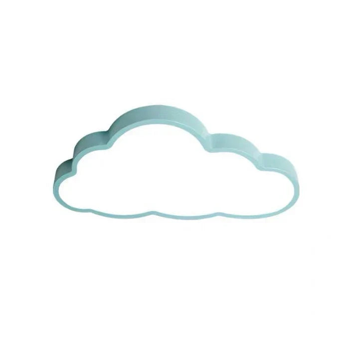 Kinderfreundliche Wolken LED Deckenlampe aus Acryl für modernes Kinderzimmer. Sanftes Stimmungslicht.