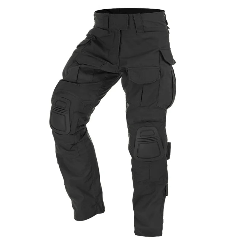 Militärische Herren Cargo-Hose Tobias mit hohem Tragekomfort und optimalem Knieschutz.
