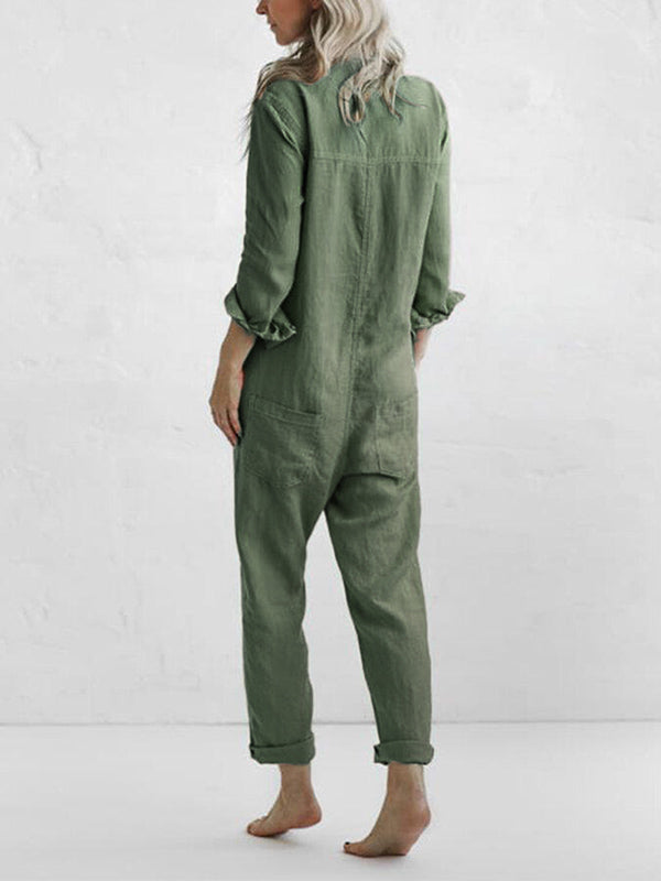 Nahaufnahme des weichen Stoffes vom Damen Jumpsuit Sydney. Hochwertige Freizeitkleidung für Komfort.