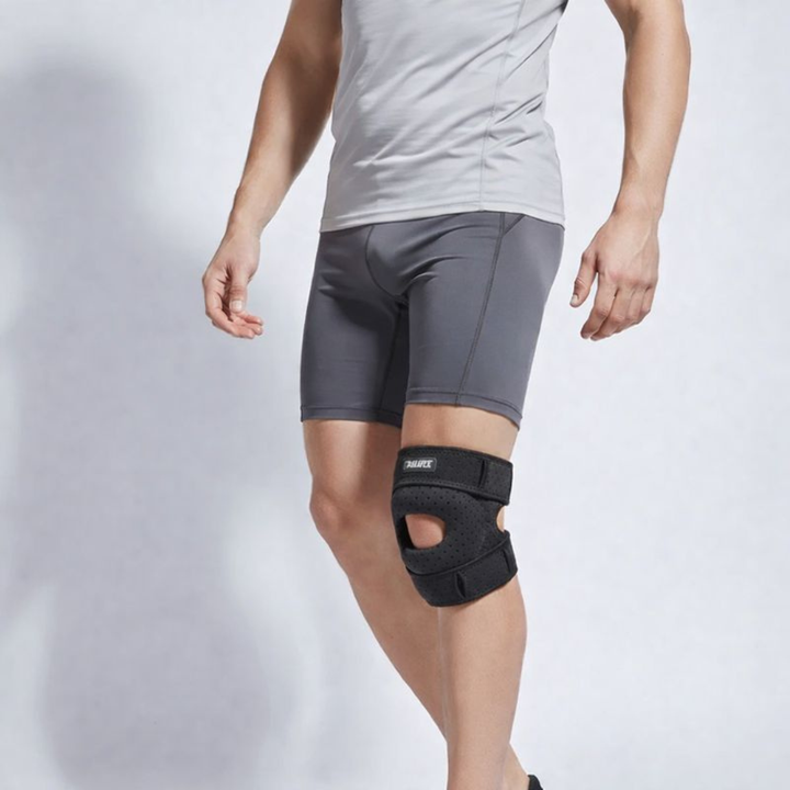 Verstellbare Unisex-Kniebandage für optimalen Halt & Patella-Schutz.