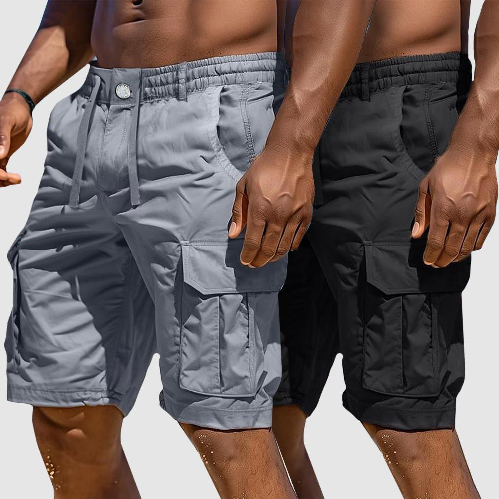Rafael Herren Cargo Shorts: bequeme Sommershorts aus Baumwollmix mit vielen Taschen für Outdoor-Abenteuer.