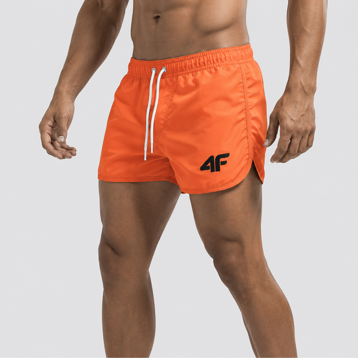 Stylische Herren Badeshorts, schnelltrocknend & verstellbar. Ideal als Schwimmhose für Sommer, Sport & Strand.