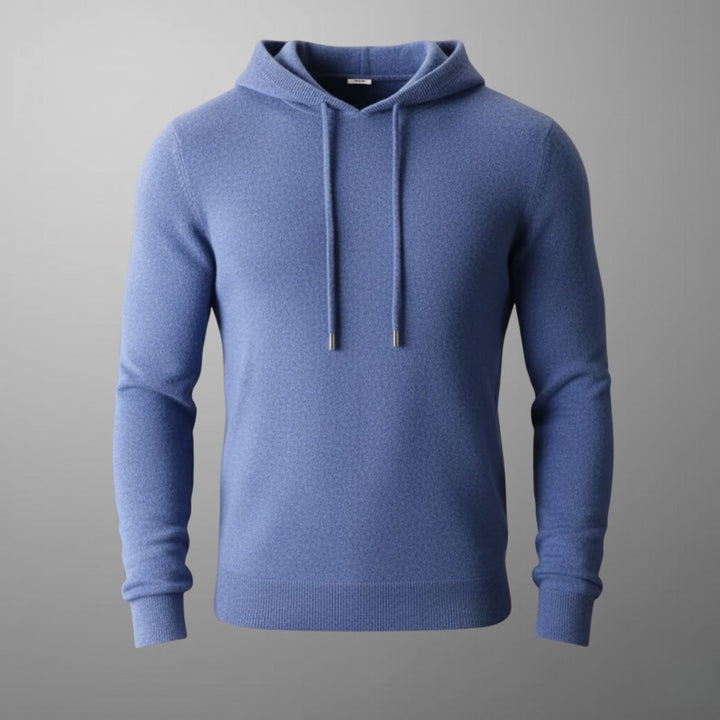 Moderner Herren Kapuzenpullover für Herbst und Winter. Komfortabler Basic-Hoodie, ideal für Freizeit & Layering.