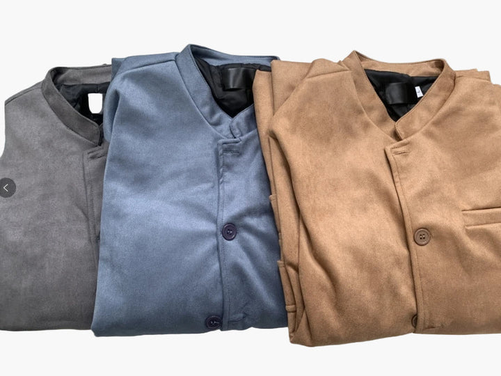 Premium Herren Stehkragenjacke. Komfortable & elegante Freizeitjacke, perfekt für Business Casual.
