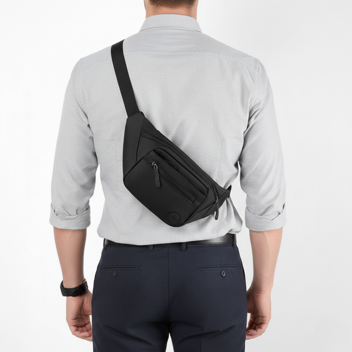 Moderne, wasserdichte Hüfttasche, stilvoll & praktisch. Passt zu jedem Outfit und Anlass.