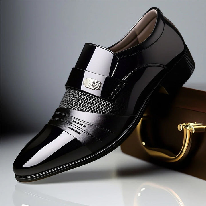 Elegante Herren Loafer mit Schnallenriemen in Schwarz, Braun oder Weinrot; Business & Freizeit.