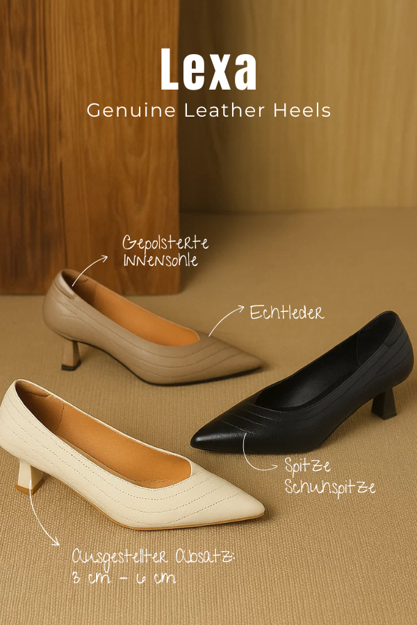 Bequeme Damen Pumps; klassische Eleganz mit spitzem Absatz für langen Tragekomfort, Slip-On Design.