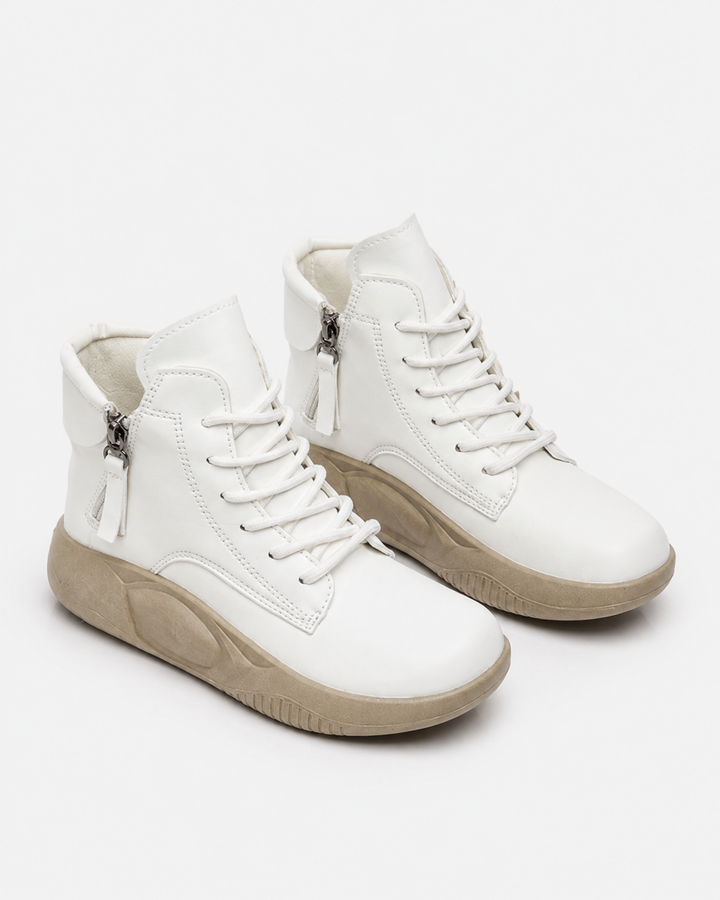 Modische Damen Plateau Schnürstiefeletten, stilvoll und bequem für Alltag, Herbst und Frühling.